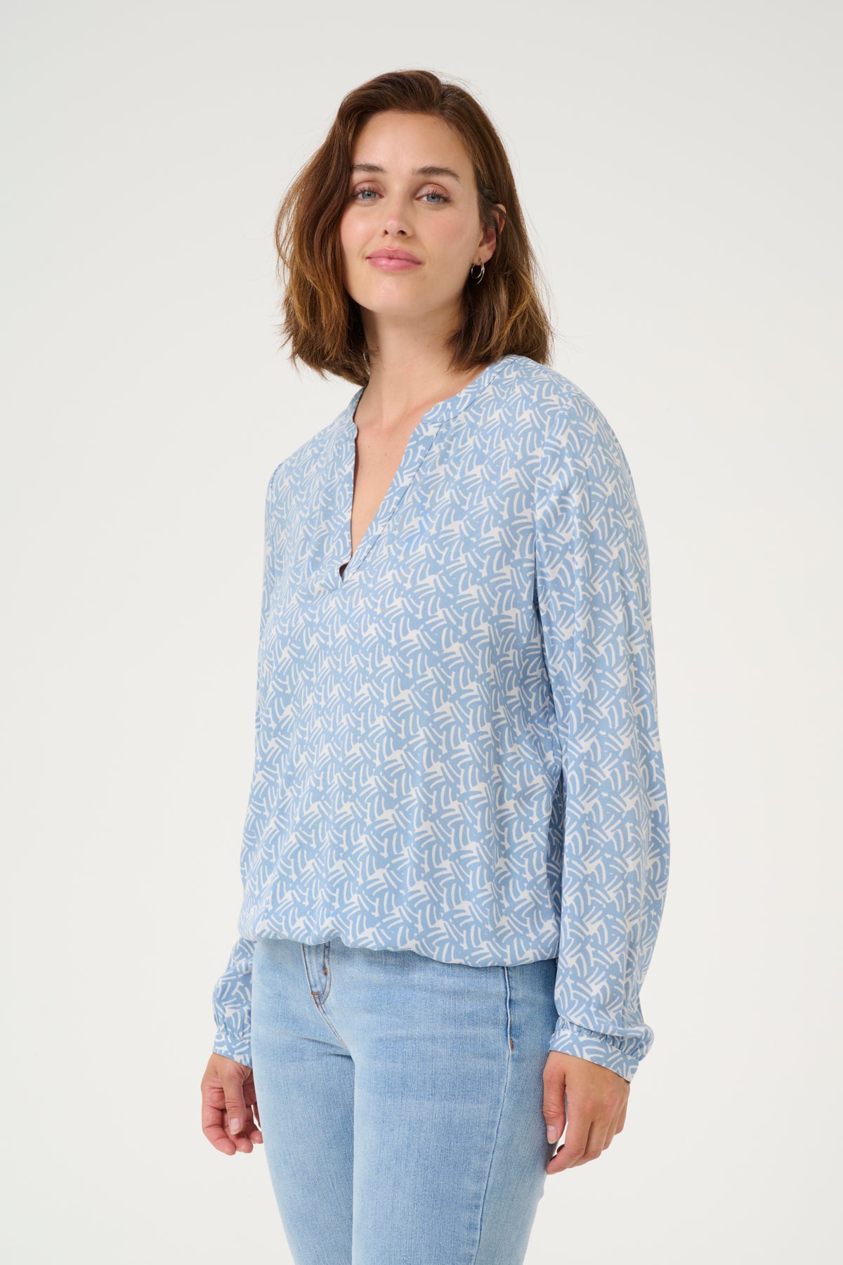 KAditte Blouse Blue/Moonstruck Print - 10507919