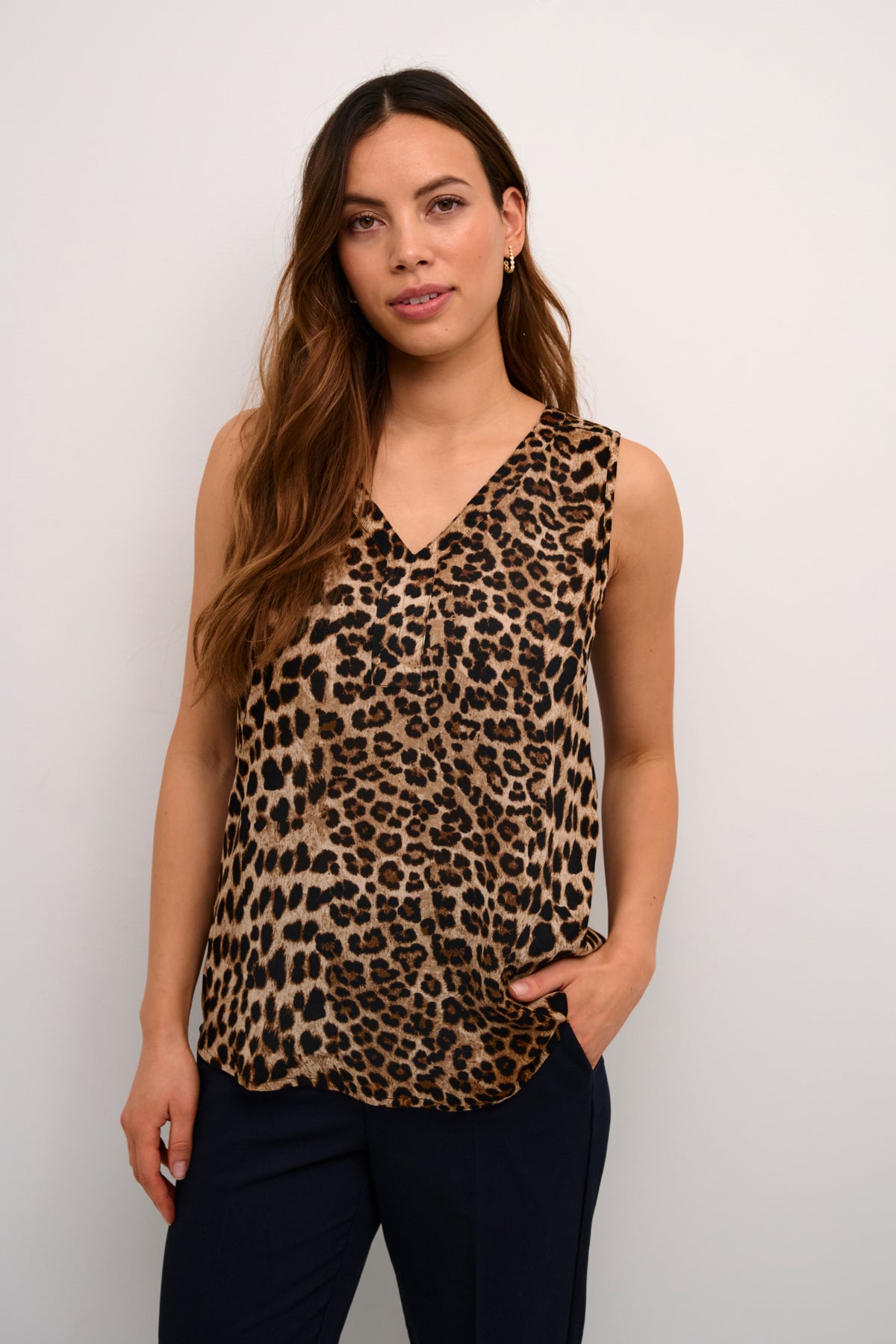 KAamber Top Printed Leopard Print - 10508255