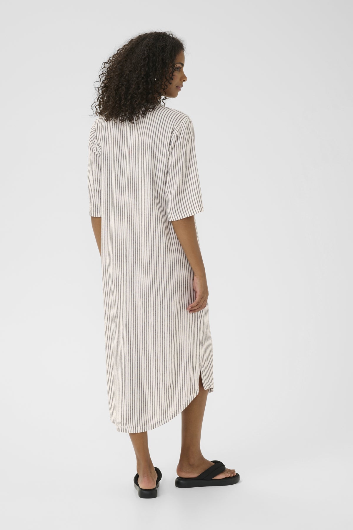 KAmilia Kaftan Dress Chalk/Fudge Stripe - 10508312