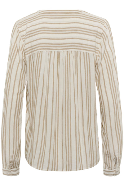 KAmilia Blouse Chalk / Chinchilla Stripe - 10508313 Thumbnail