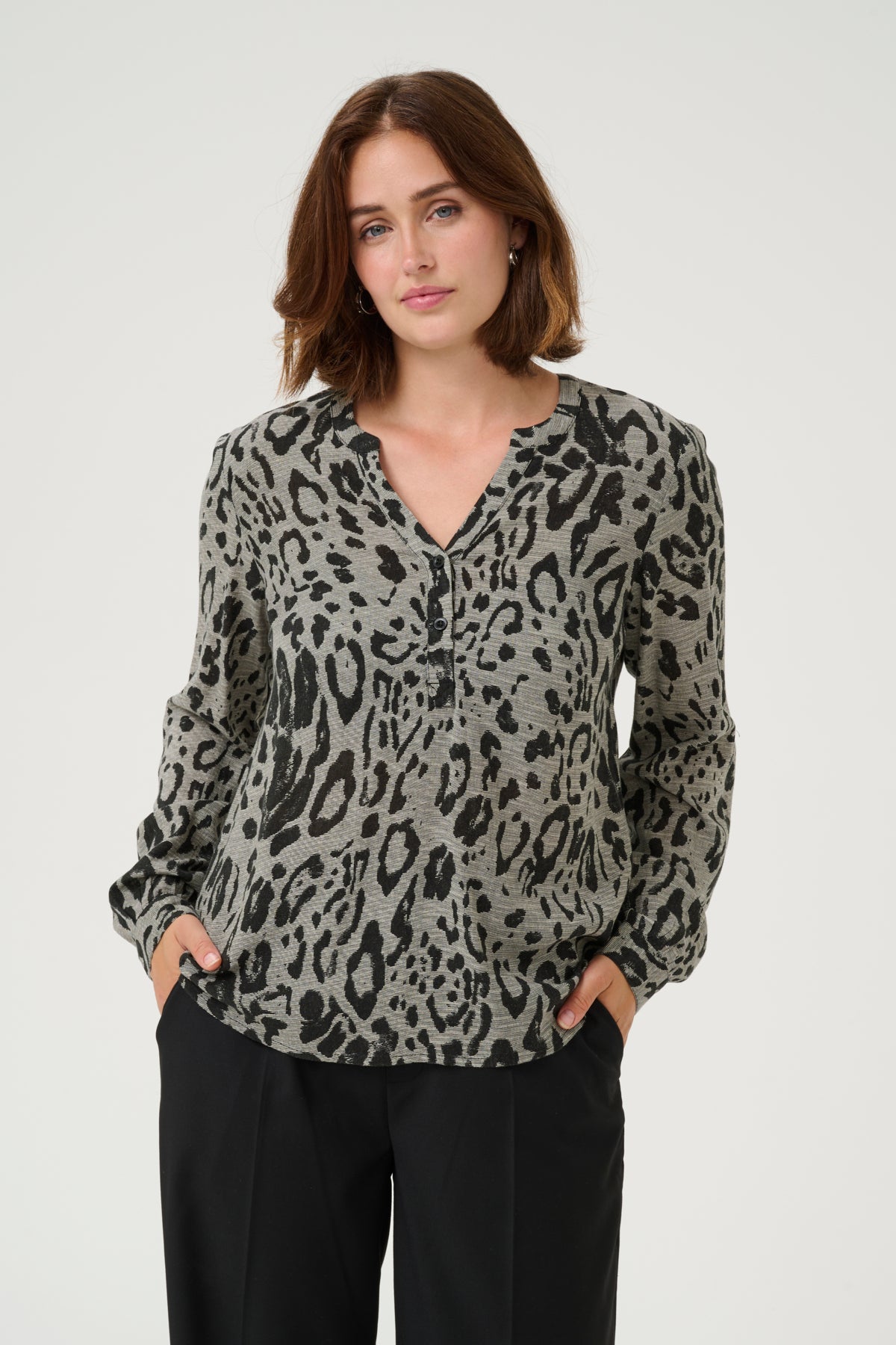 KAmilia Blouse Moonstruck / Black Animal - 10508313