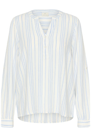KAmilia Blouse Chalk/Soft Chambray Stripe - 10508313