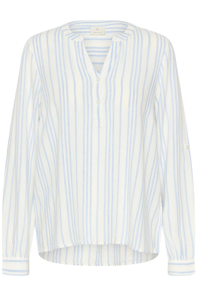 KAmilia Blouse Chalk/Soft Chambray Stripe - 10508313 Thumbnail