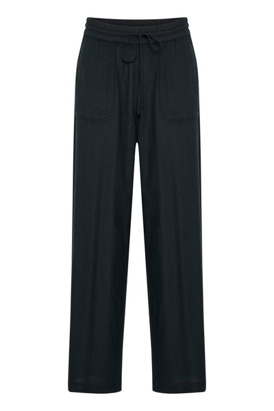 KAmilia Long Wide Pants HW Black deep - 10508314 Thumbnail