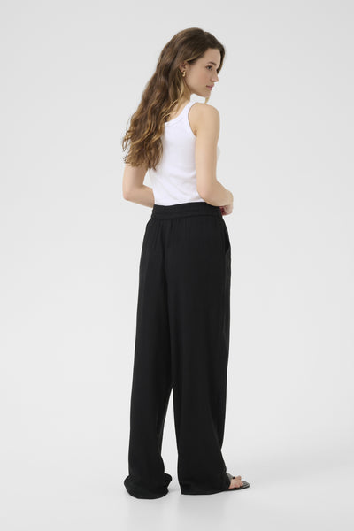 KAmilia Long Wide Pants HW Black deep - 10508314 Thumbnail