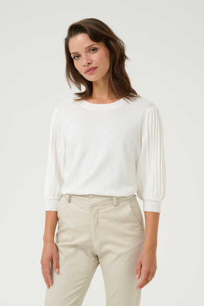 KAlone Knit Pullover 1/2 SL Chalk - 10508368 Thumbnail