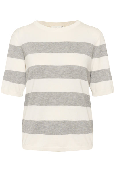 KAlizza Striped Knit Chalk/GreyMel. Bold Stripe - 10508410 Thumbnail
