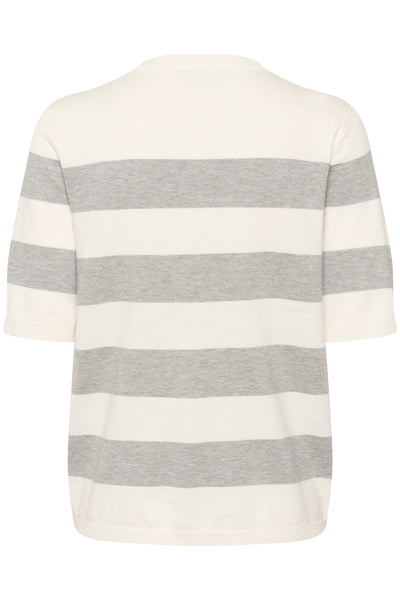 KAlizza Striped Knit Chalk/GreyMel. Bold Stripe - 10508410 Thumbnail