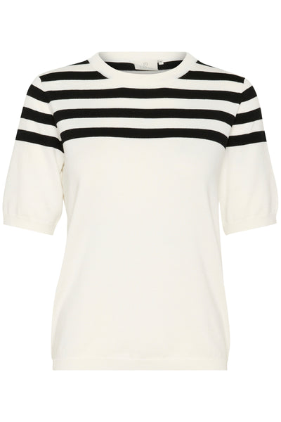 KAlizza Striped Knit Chalk/Black Half Stripe - 10508410 Thumbnail