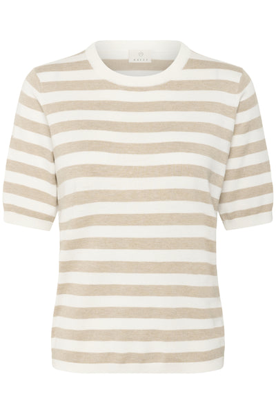 KAlizza Striped Knit Chalk/Feather Grey Mel. Stripe Thumbnail