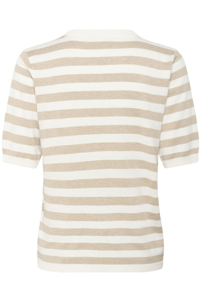 KAlizza Striped Knit Chalk/Feather Grey Mel. Stripe Thumbnail
