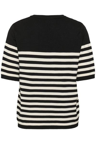 KAlizza Striped Knit Black/Turtledove Half Stripe - 10508410 Thumbnail