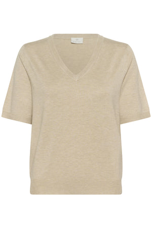 KAlizza V-neck Pullover Feather Gray Melange - 10508412