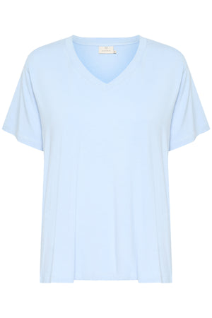 KAfrida V-neck T-Shirt Soft Chambray - 10508581