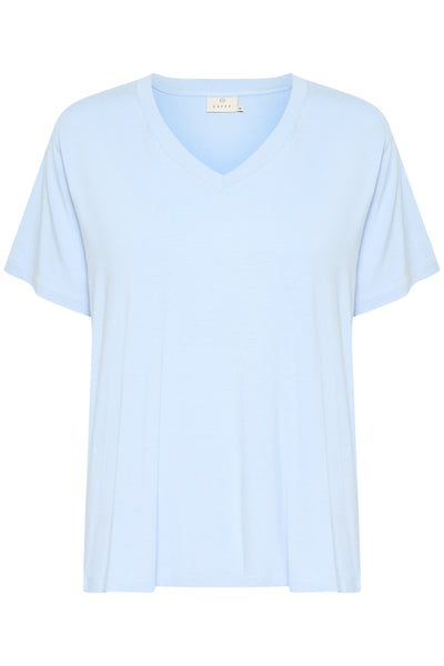 KAfrida V-neck T-Shirt Soft Chambray - 10508581 Thumbnail