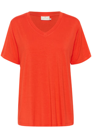 KAfrida V-neck T-Shirt GRENADINE - 10508581