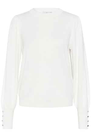 KAlizza Round Neck Knit Pullov Chalk - 10508681