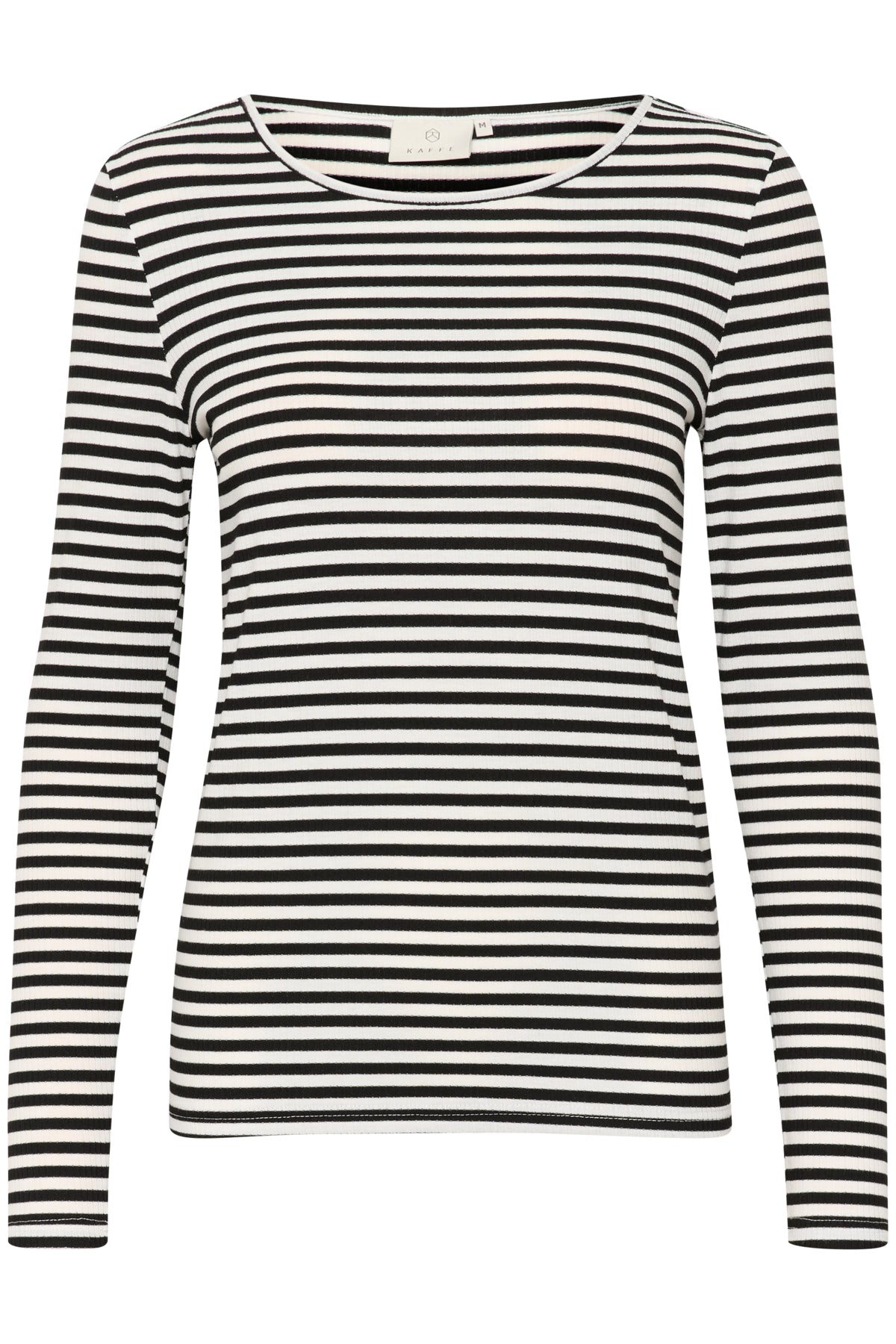 KAbenedikte T-Shirt Black/Chalk Stripe - 10508697