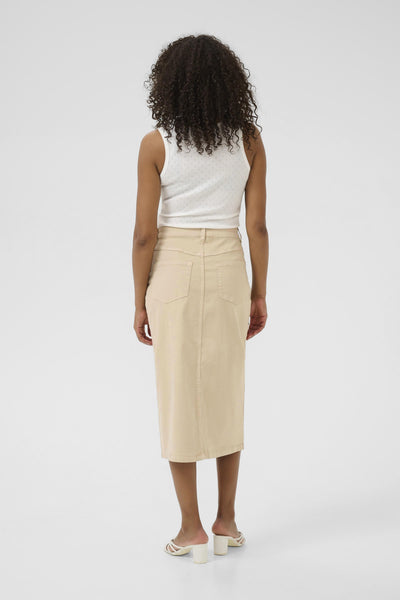 KAzelina Long Denim Skirt Feather Gray - 10508734 Thumbnail