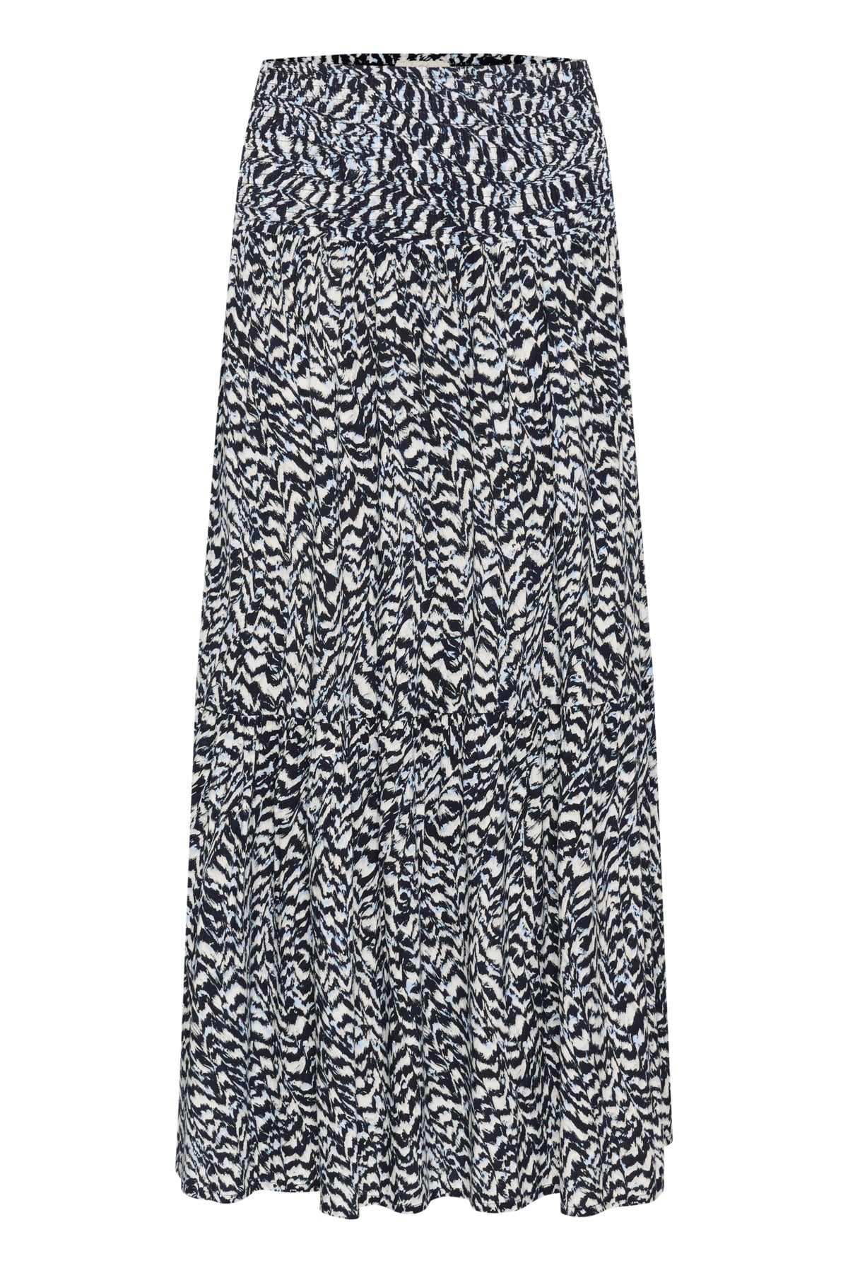 KAmaxi Smock Skirt Blue / White Graphic Print - 10508816