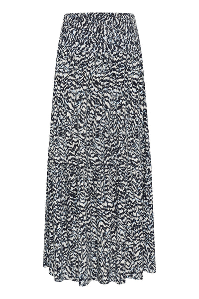 KAmaxi Smock Skirt Blue / White Graphic Print - 10508816 Thumbnail