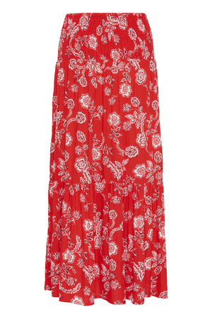 KAmaxi Smock Skirt Red/Chalk/Red Petit Fleur - 10508816