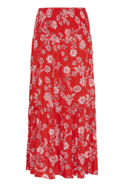 KAmaxi Smock Skirt Red/Chalk/Red Petit Fleur - 10508816 Thumbnail