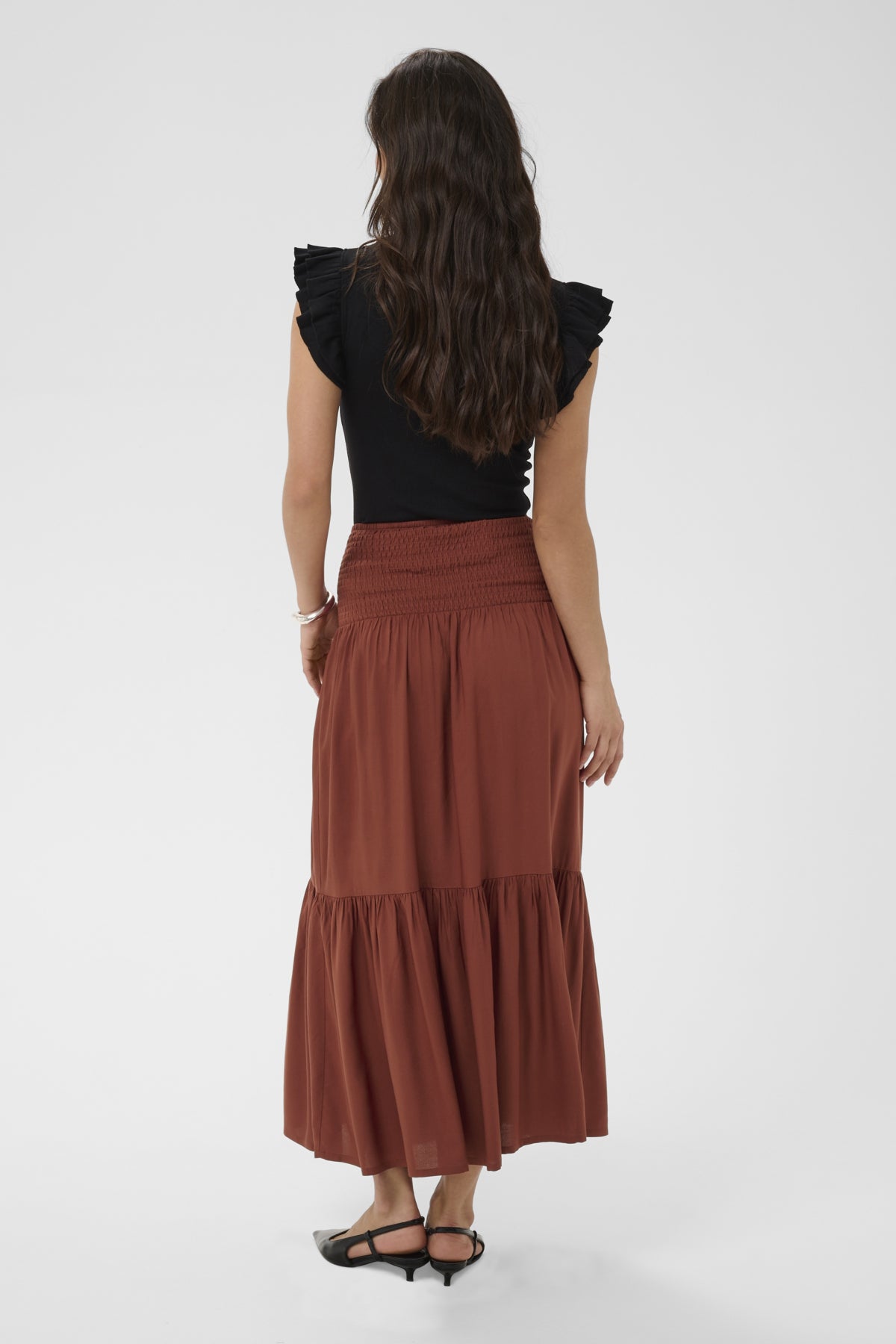 KAmaxi Smock Skirt Henna