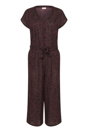 KAbeathe Jumpsuit Fudge/Black Flower Print - 10508898