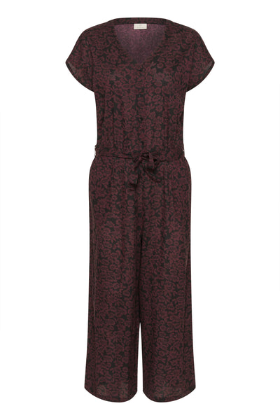 KAbeathe Jumpsuit Fudge/Black Flower Print - 10508898 Thumbnail