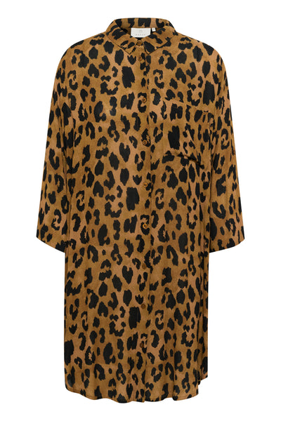 KAjessi Amber Shirt Brown Leopard Print - 10508937 Thumbnail
