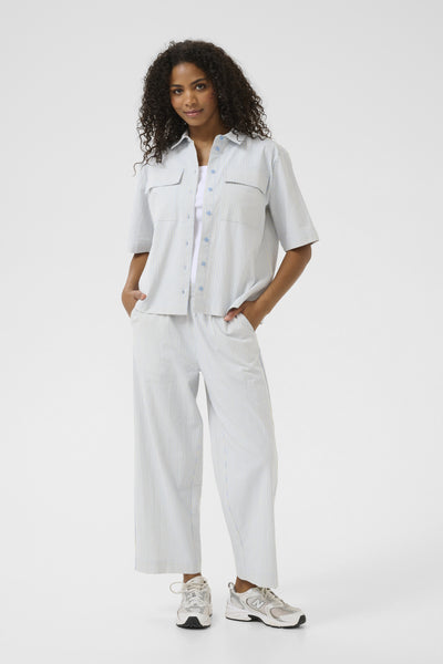 KAnaya Striped Culotte Pants Nantucket breeze/White stripe - 10509009 Thumbnail