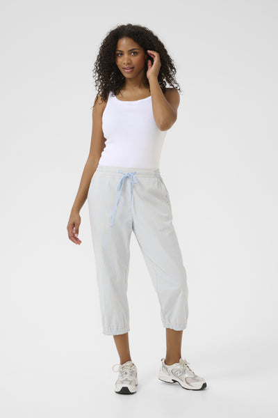 KAnaya Striped Capri Pants Nantucket breeze/White stripe - 10509010 Thumbnail