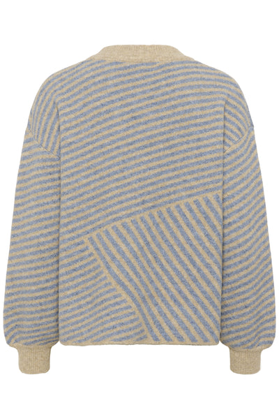 KAverana Knit Pullover Feather Grey Mel/Windward Blue - 10509061 Thumbnail