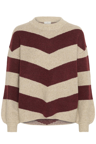 KAverana Knit Pullover Feather G.M./Windsor W. Stripe - 10509061 Thumbnail