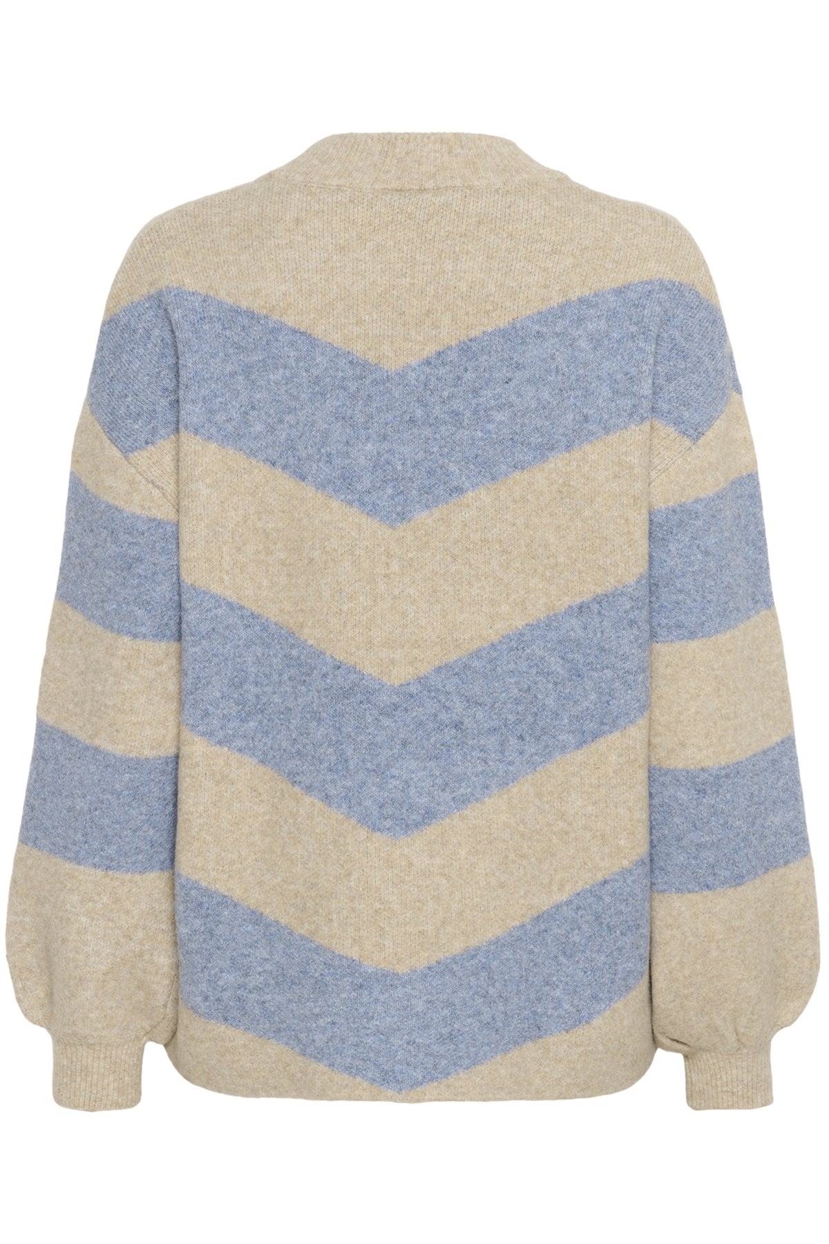 KAverana Knit Pullover FeatherG.M./Windward Blue Str. - 10509061