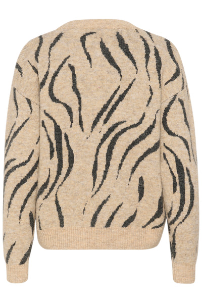 KAbillie Knit Pullover Feather Gray Mel/Dark Grey Mel - 10509148 Thumbnail