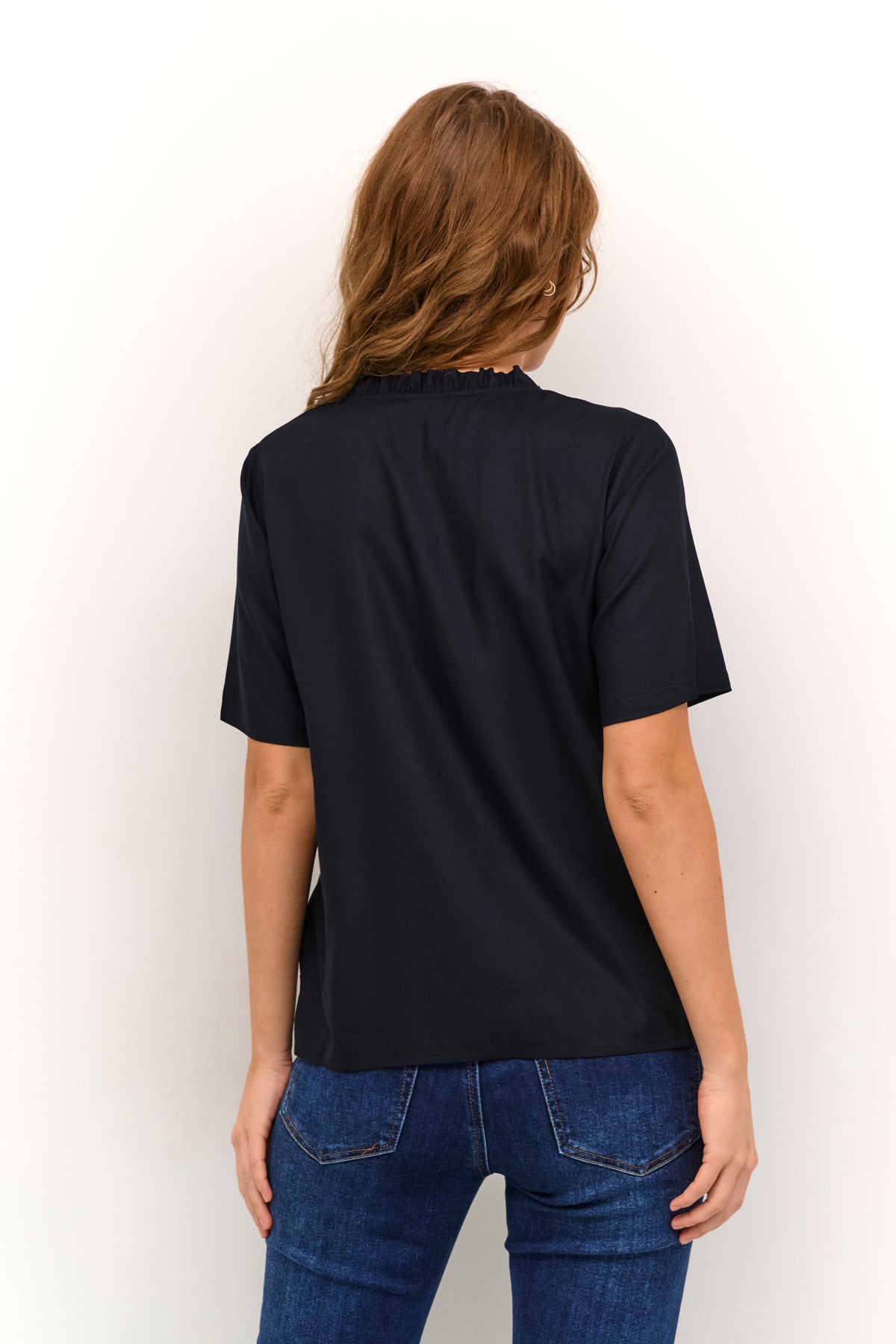 KAtina Solid Blouse Black deep - 10509457