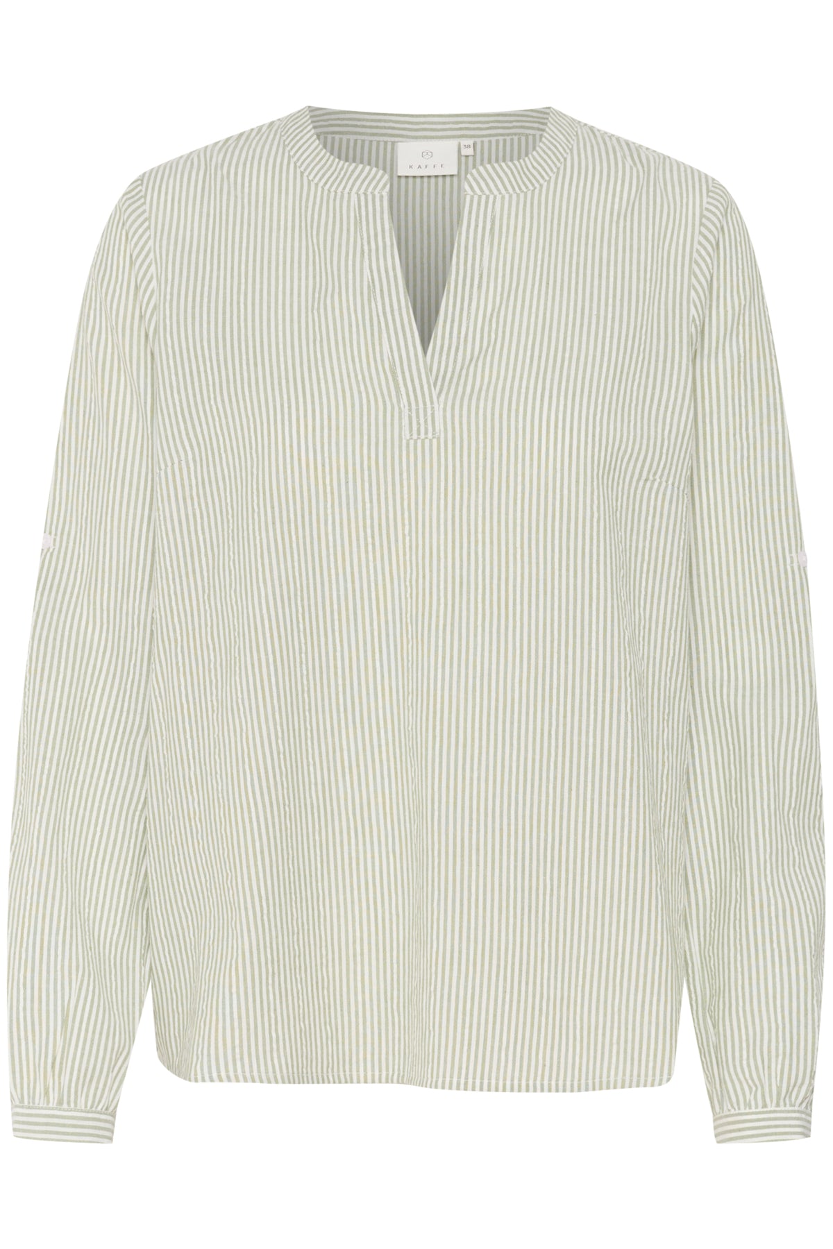 KAlena Shirt Green/Chalk Stripe