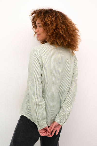 KAlena Shirt Green/Chalk Stripe Thumbnail