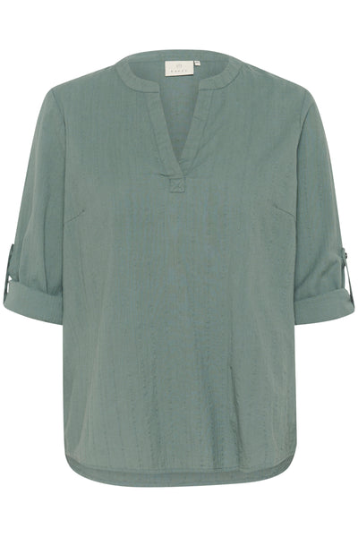 KAlena Solid Shirt Balsam Green - 10509586 Thumbnail