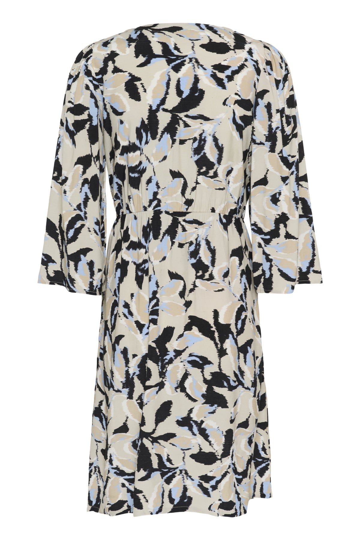 KApedra Short  Dress Beige/Black/Blue Blurry Leaf - 10509622