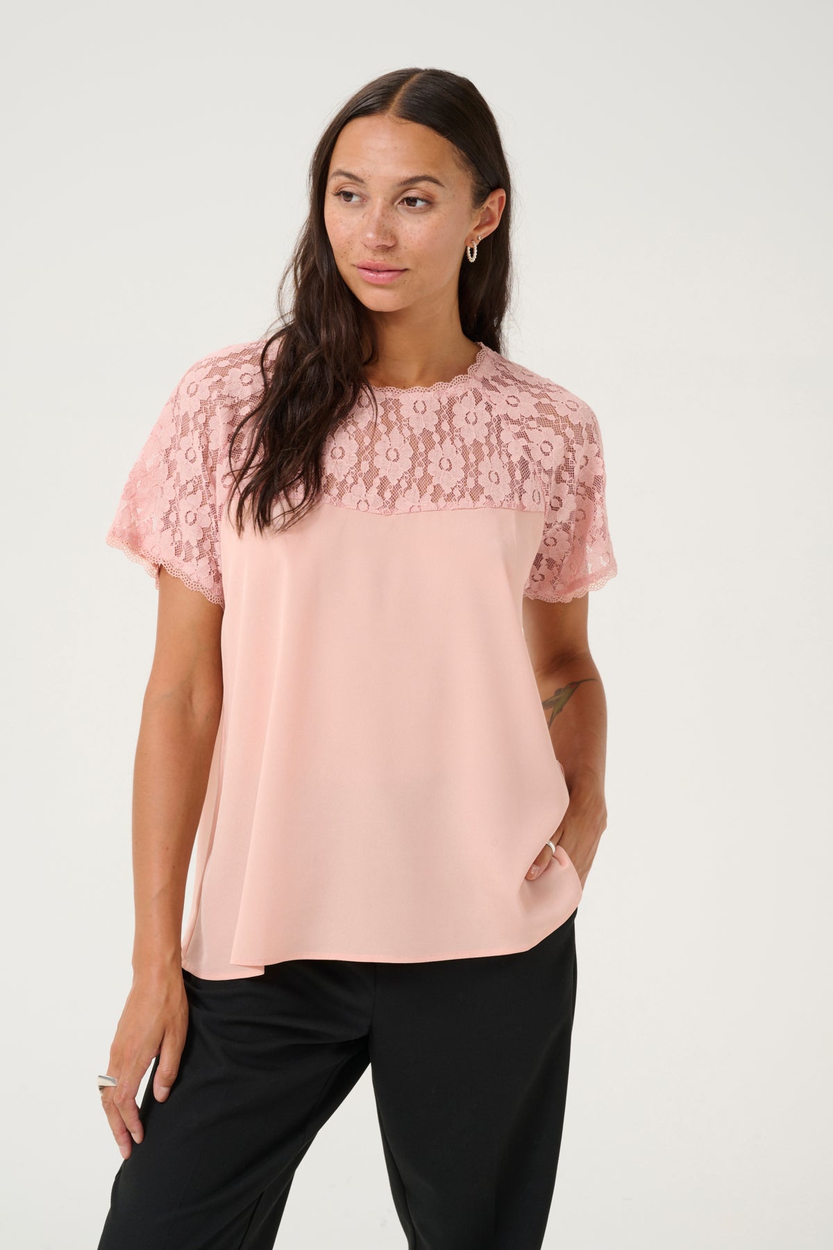 KAsilja Lace Blouse 10509634 MISTY ROSE