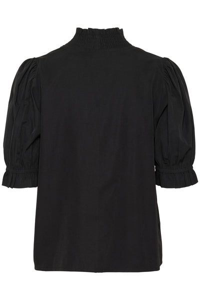 KAmaia Short Sleeve Blouse Black deep - 10509665 Thumbnail