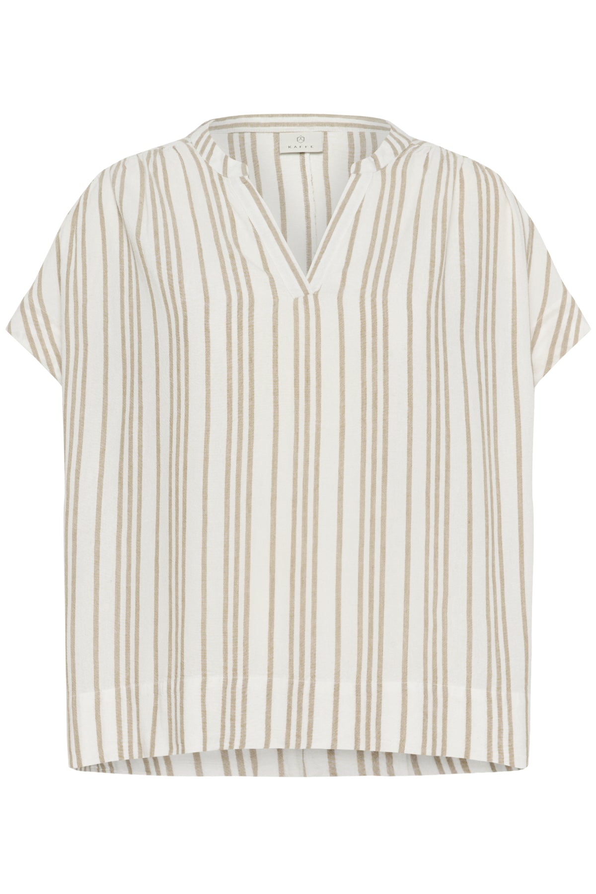 KAmilia Wing SL Blouse Chalk / Chinchilla Stripe - 10509670