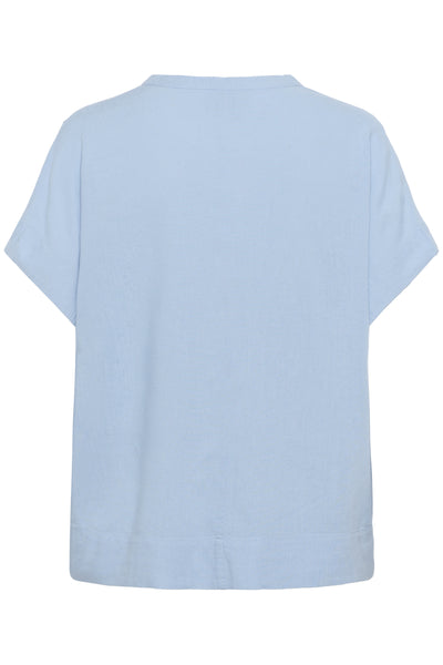 KAmilia Wing SL Blouse Soft Chambray - 10509670 Thumbnail