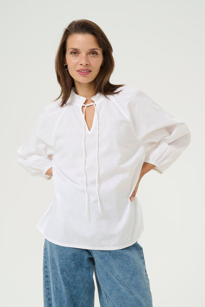 KAulla Blouse Chalk Flower Embroidery - 10509754 Thumbnail