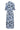 KAmira Plain Weave Dress Print Blue Flower Print