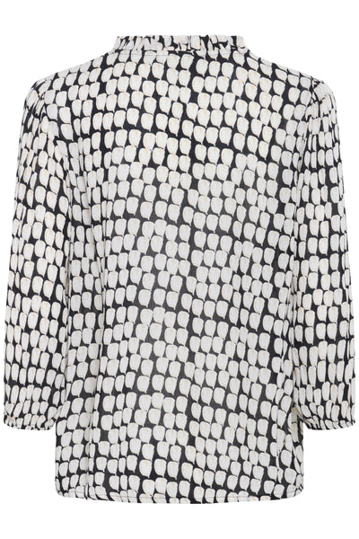 KAedita Amber Blouse Black_Sand Graphic Dot - 10509812 Thumbnail