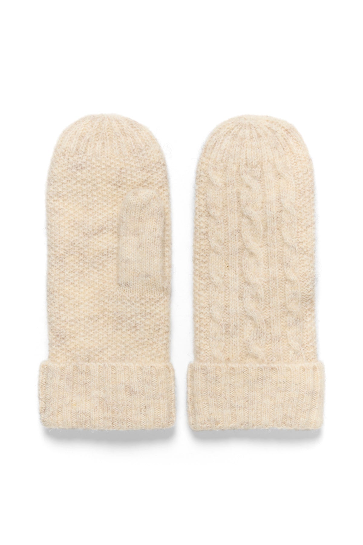 KAgabby Gloves Feather Gray Melange - 10509847